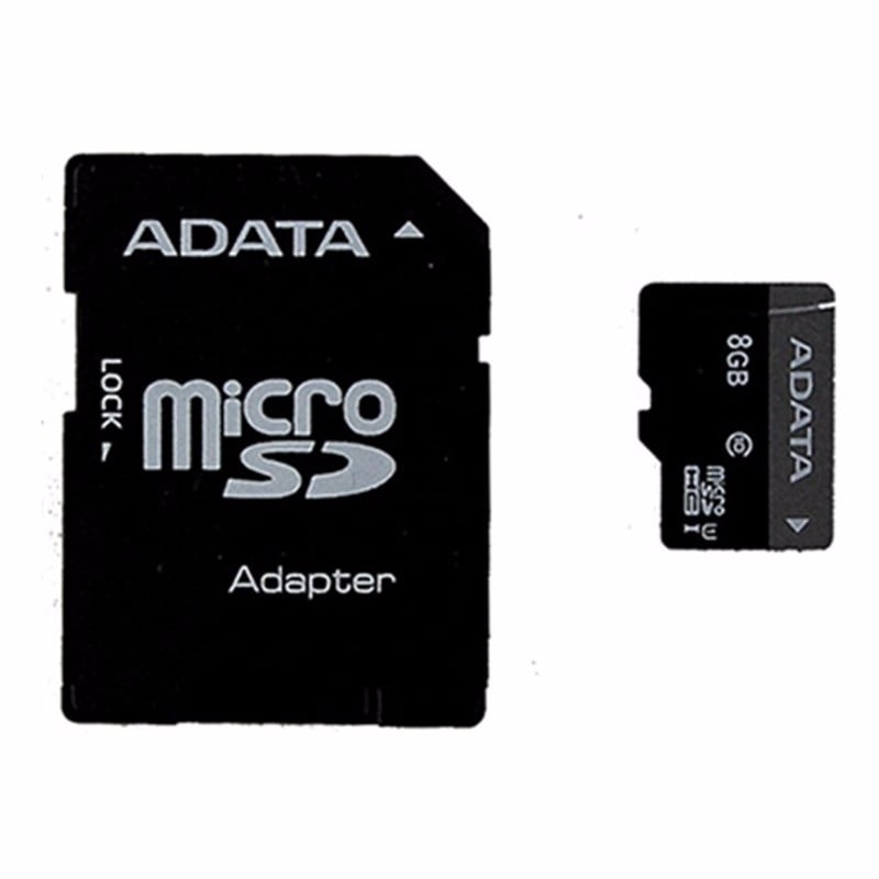 ADATA Premier 8GB microSDHC/SDXC UHS-I U1 Memory Card with Adapter Image 1