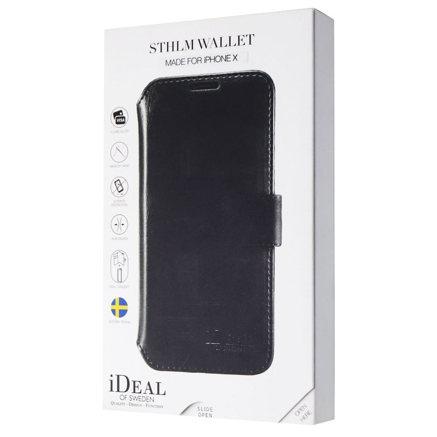 iDeal of Sweden STHLM Wallet Series Case for Apple iPhone X / iPhone XS - Black Image 1
