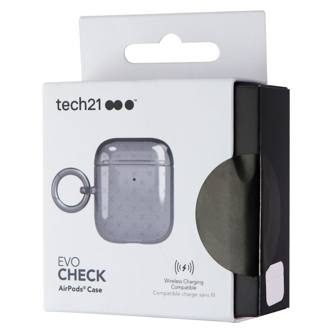 Tech21 Evo Check Series Case for Apple AirPods (1st and 2nd Gen) Cases - Black Image 1