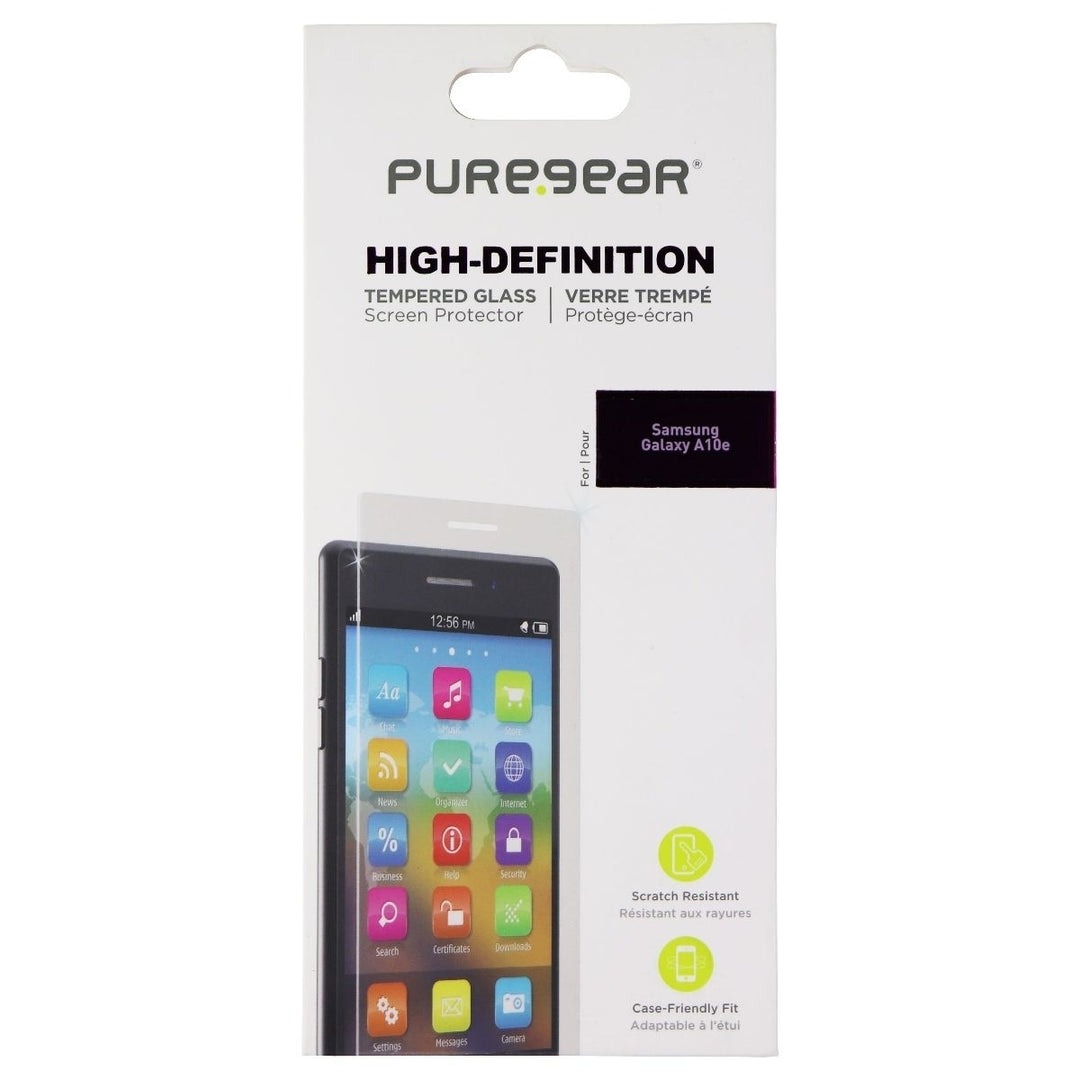 PureGear High-Definition Tempered Glass for Samsung Galaxy A10e - Clear Image 1