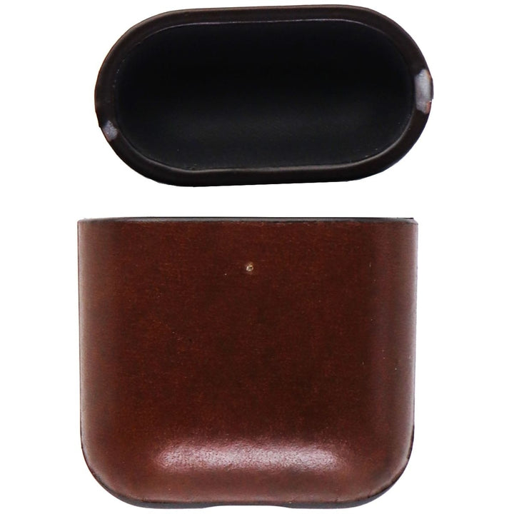 Nomad Rugged Genuine Leather Case for Apple AirPods 1 and 2 - Brown Image 1