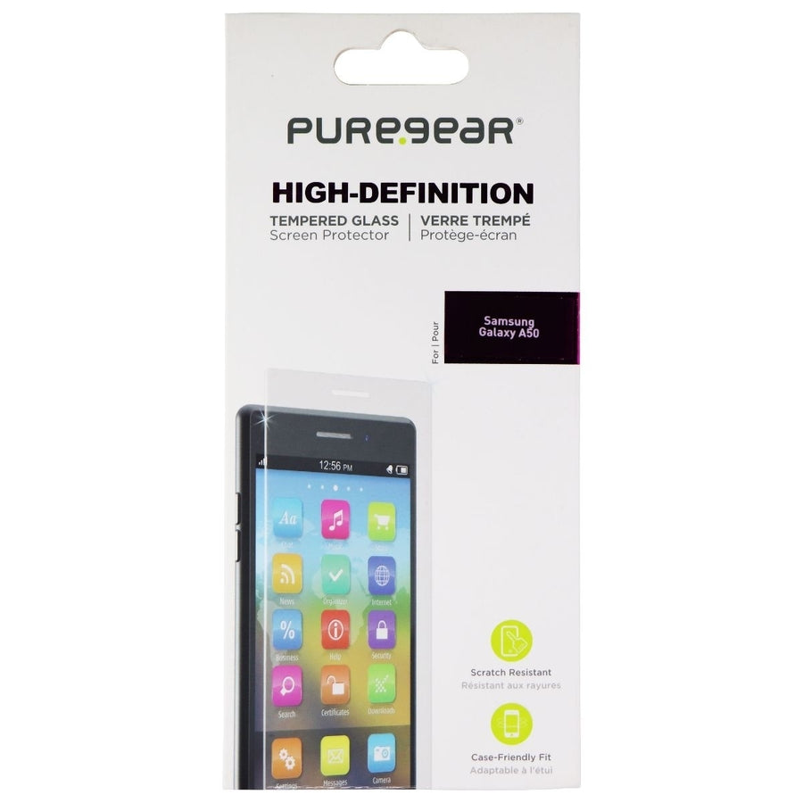 PureGear High-Definition Tempered Glass for Samsung Galaxy A50 - Clear Image 1