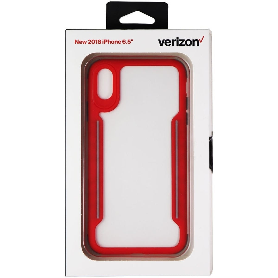 Verizon Slim Guard Case for Apple iPhone XS Max - Rose Red/Gray Image 1