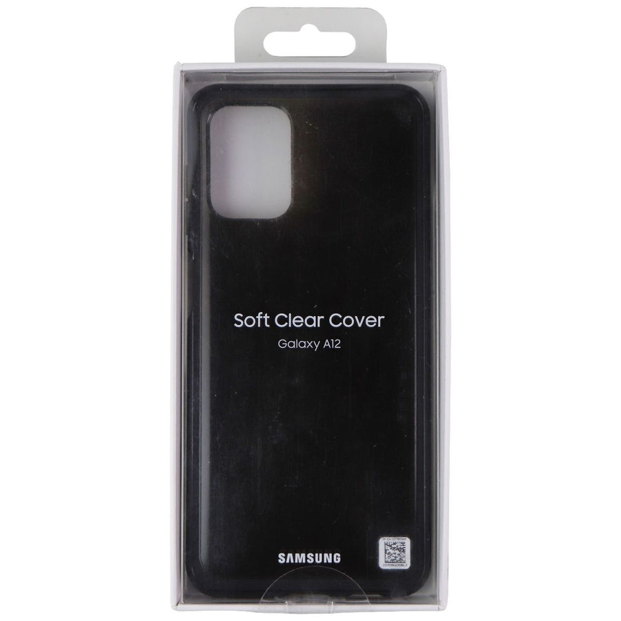 Samsung Soft Clear Cover for Galaxy A12 Smartphones - Black (EF-QA125TBEVZW) Image 1