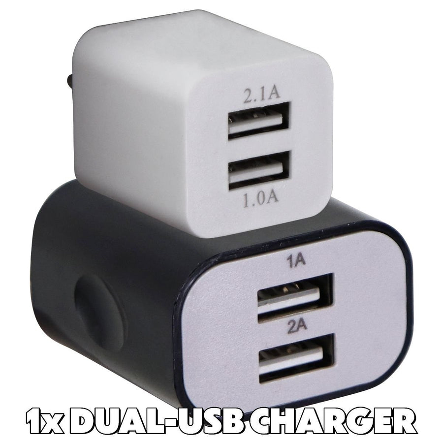 Mixed/Generic Dual USB Wall Charger Travel Adapters (2.0A and Up) Mixed Brands Image 1