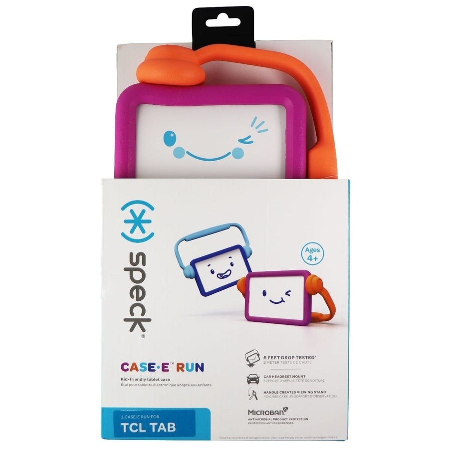 Speck Case-E Run Kid-Friendly Tablet Case for TCL TAB - Purple/Orange Image 1