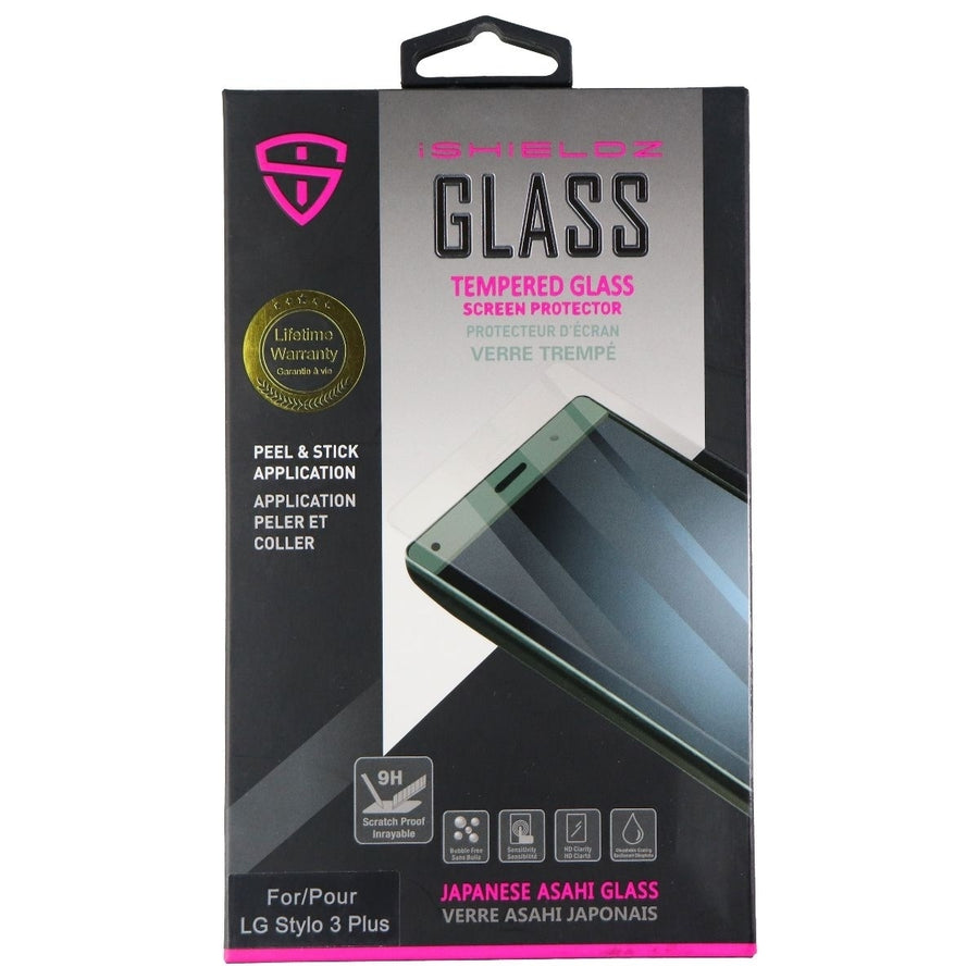 iShieldz Asahi Tempered Glass Screen Protector for LG Stylo 3 Plus - Clear Image 1