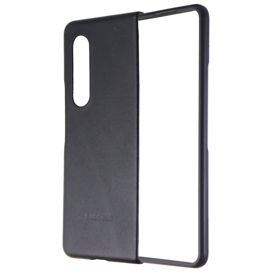 Samsung Leather Protective Cover for Galaxy Z Fold3 5G - Black (EF-VF926LBEGUS) Image 1