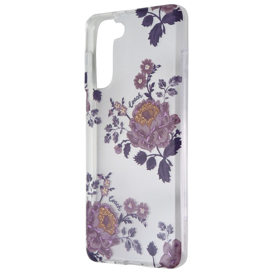 Coach Protective Case for Samsung Galaxy (S21+) 5G - Moody Floral Purple / Clear Image 1