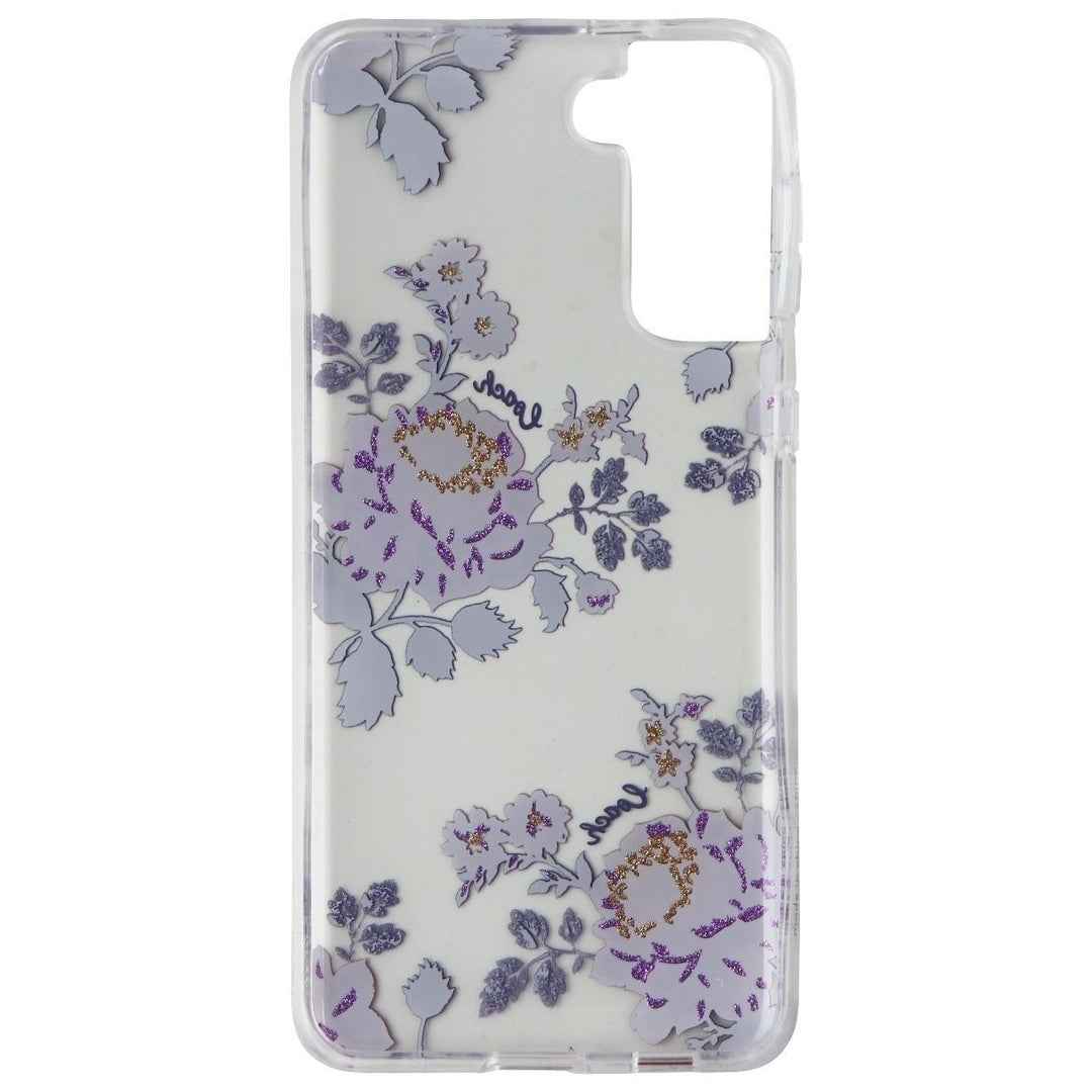 Coach Protective Case for Samsung Galaxy (S21+) 5G - Moody Floral Purple / Clear Image 3