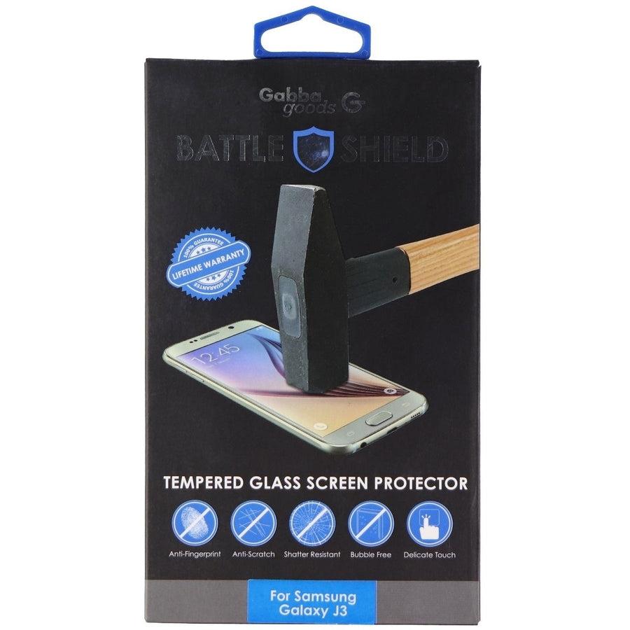 Gabba Goods Battle Shield Tempered Glass for Samsung Galaxy J3 (2016) - Clear Image 1