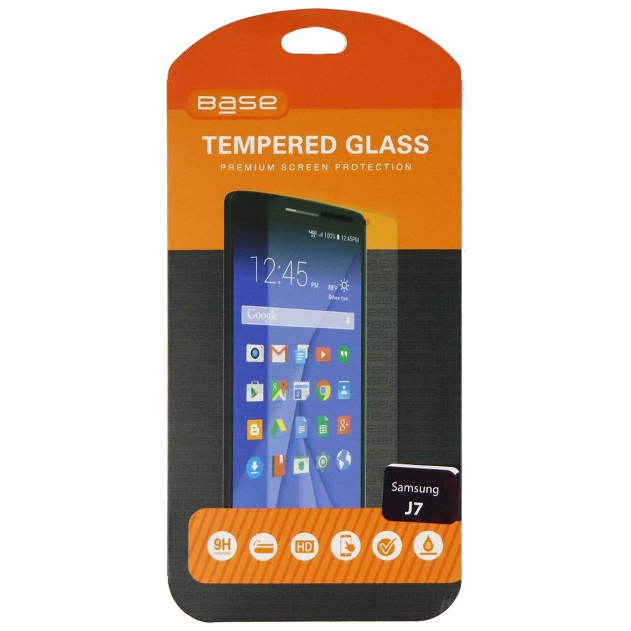 Base Tempered Glass Premium Screen Protector for Samsung Galaxy J7 - Clear Image 1