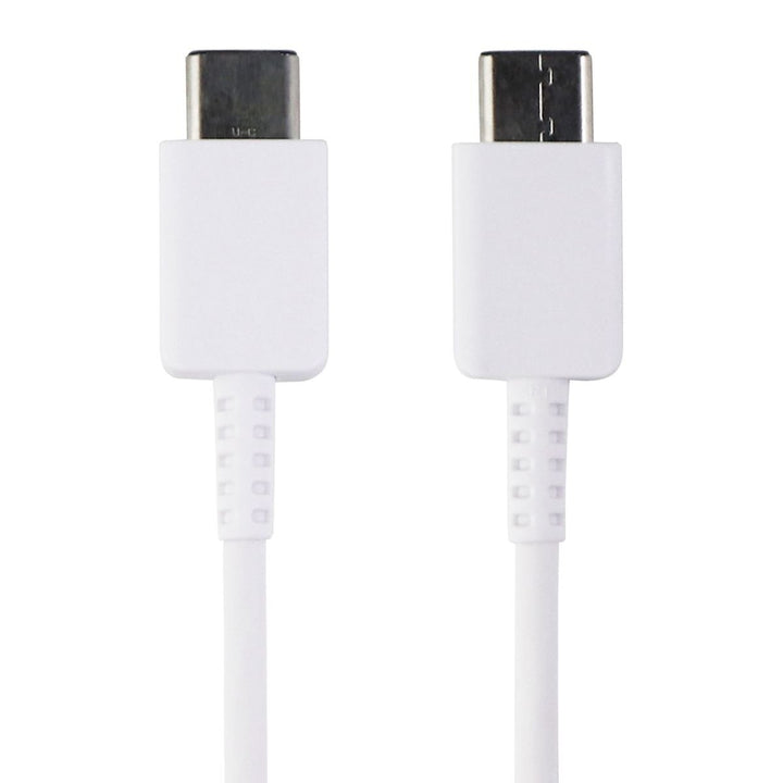 BULK Samsung (3.3-Ft) USB-C to USB-C (Type C) Charge and Sync Cable - White Image 1