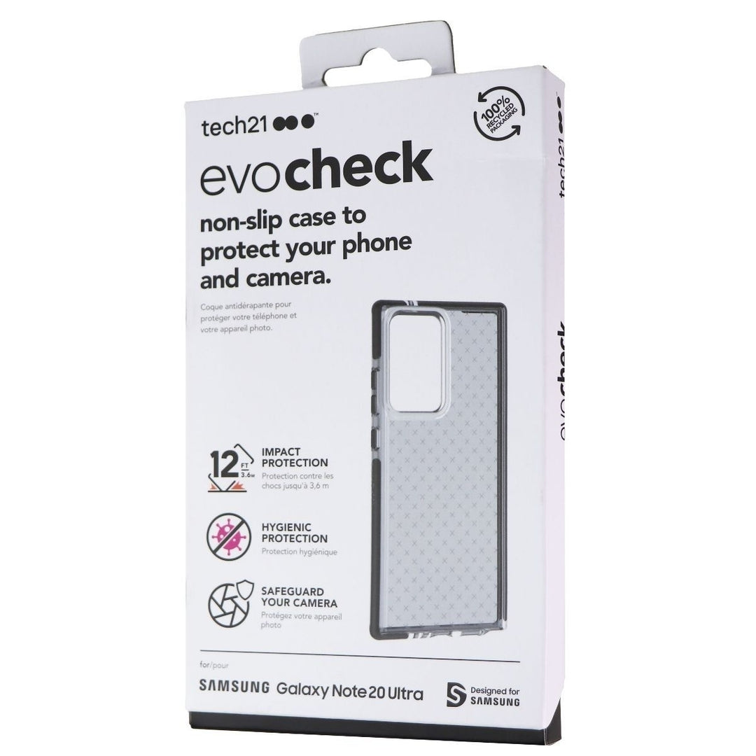 Tech21 Evo Check Gel Case for Samsung Galaxy Note20 Ultra - Smokey Black Image 3