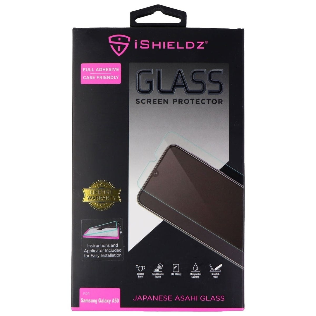 iShieldz Tempered Glass Screen Protector for Samsung Galaxy A50 - Clear Image 1