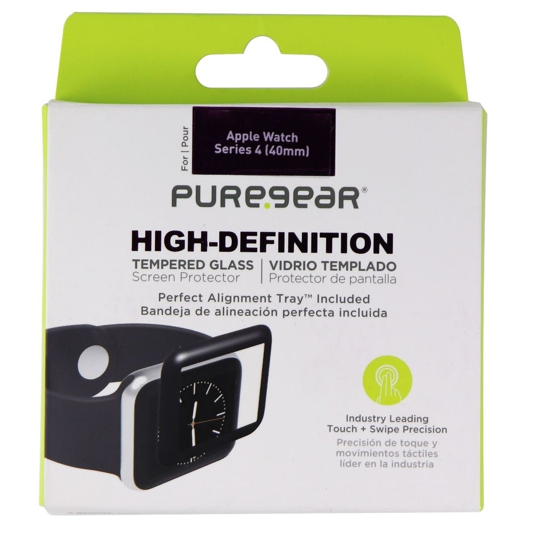 PureGear HD Tempered Glass Screen Protector for Apple Watch Series 6/SE/5/4 40mm Image 1