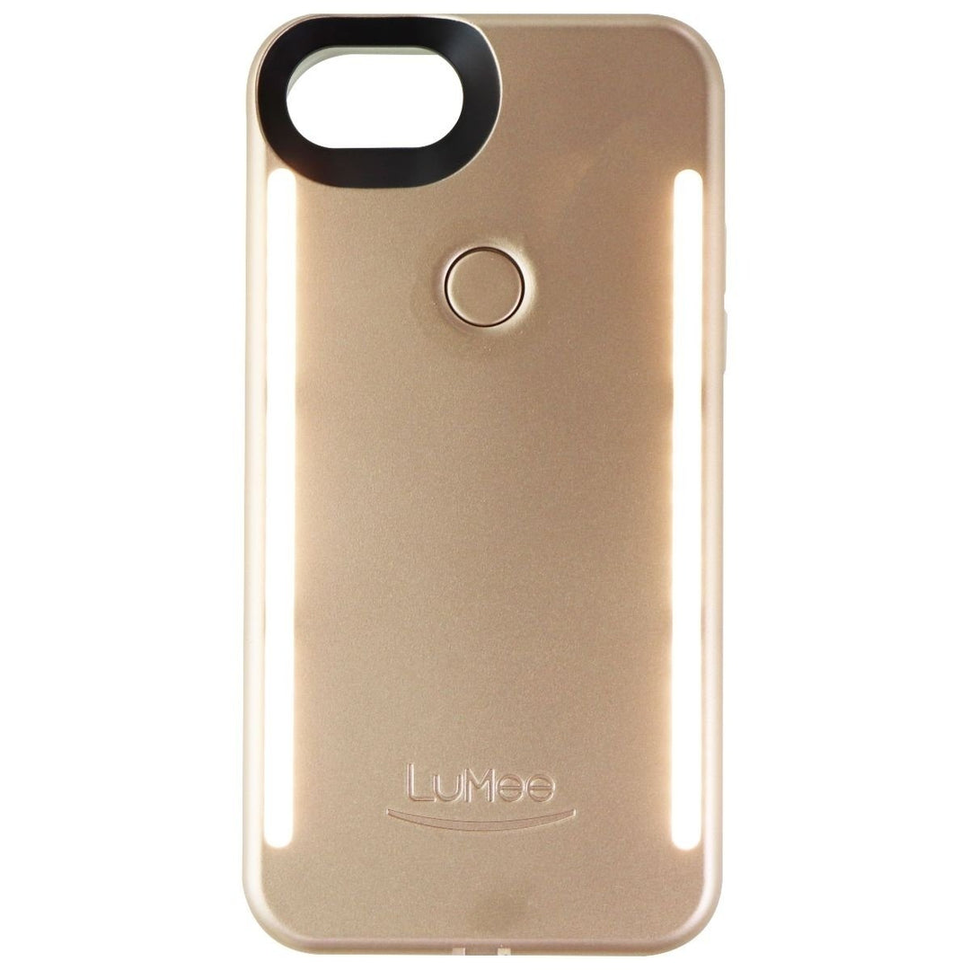 LuMee Duo Series Case for iPhone SE (2nd Gen) / iPhone 8 / iPhone 7 - Gold Matte Image 2