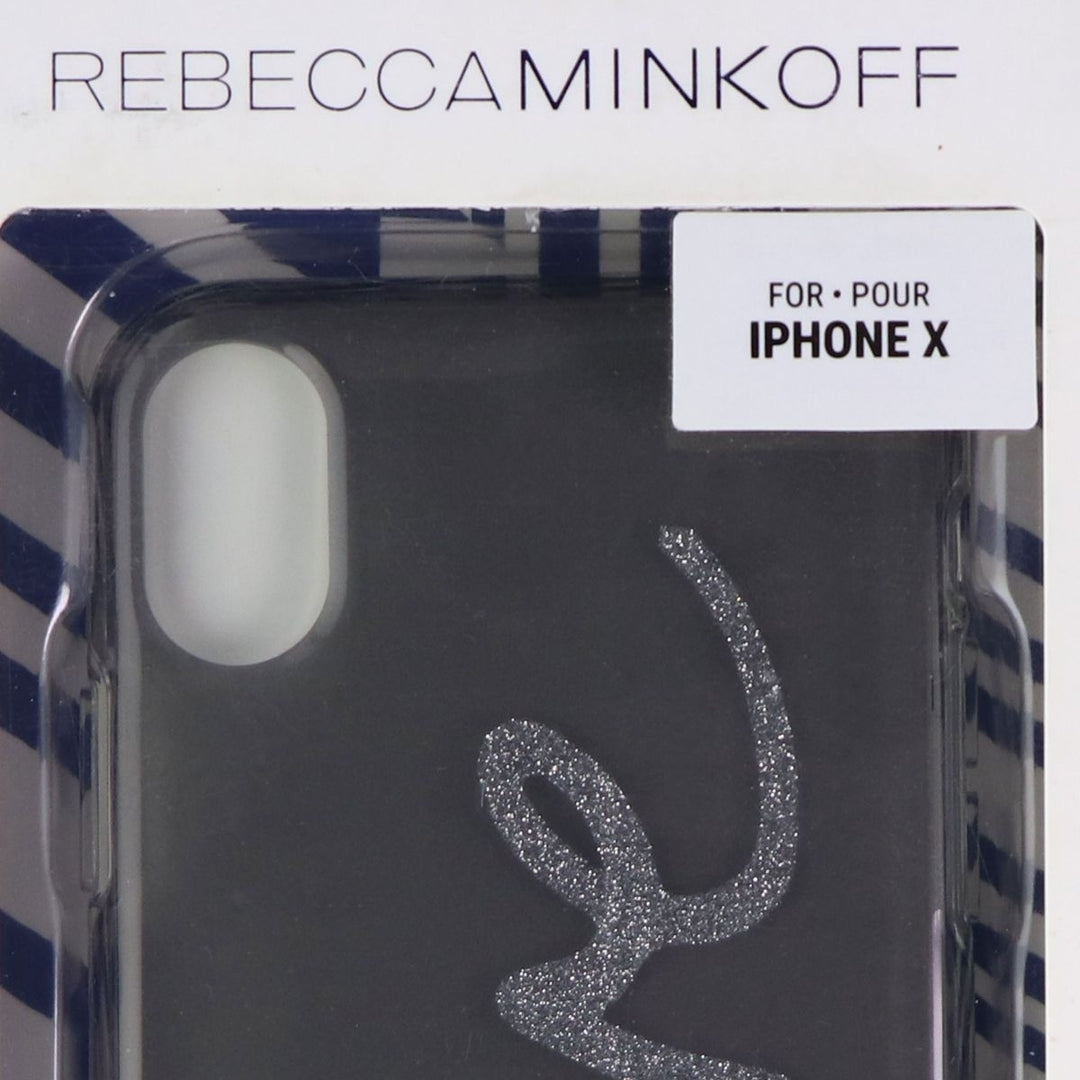 Rebecca Minkoff Be More Transparent Case for Apple iPhone Xs / X - Smoke/Glitter Image 3