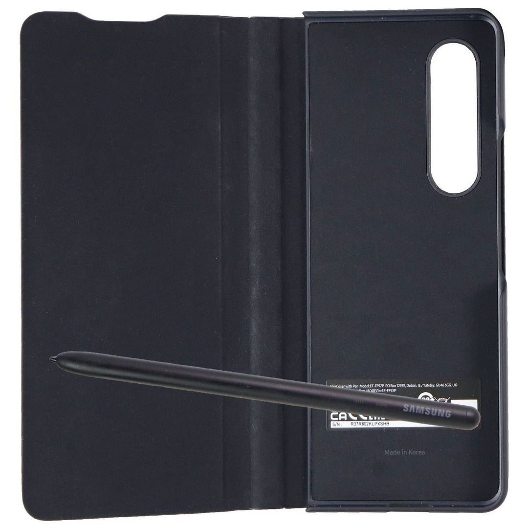 Samsung Flip Cover with Pen for Galaxy Z Fold3 5G - Black (EF-FF92PCBE) Image 3