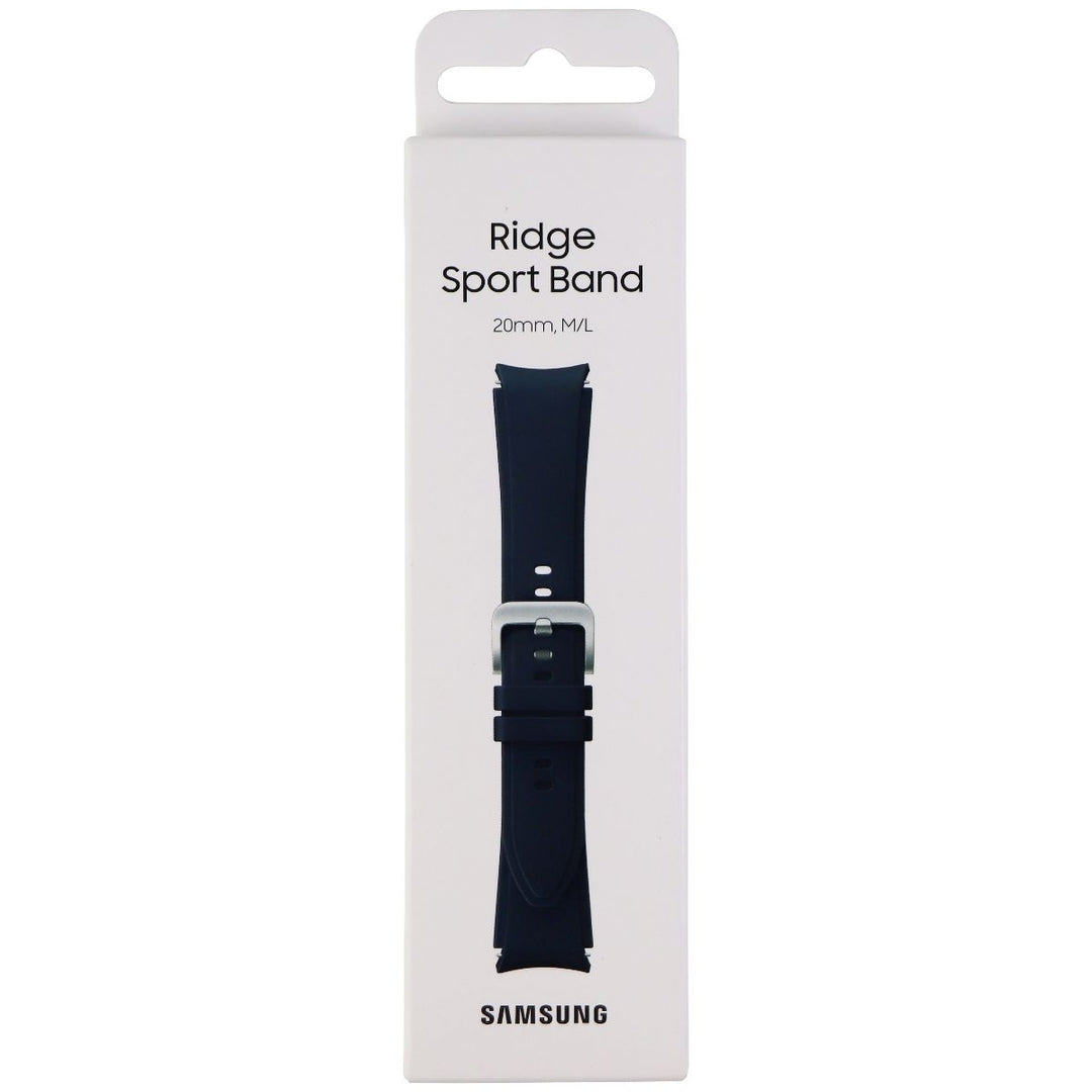 Samsung Ridge Sport Band for Galaxy Watch4 and Classic (20mm) Medium/Large - Navy Image 1