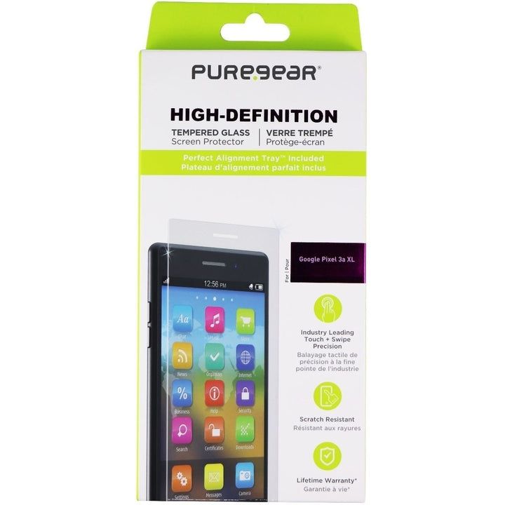 PureGear HD Tempered Glass with Align Kit for Google Pixel 3a XL - Case Friendly Image 2