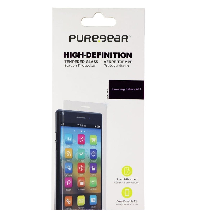 PureGear High-Definition Tempered Glass for Samsung Galaxy A11 - Clear Image 1