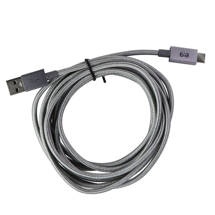 PureGear 10-Foot Braided USB-A to USB-C (Type C) Charging Cable - Grayy Image 2
