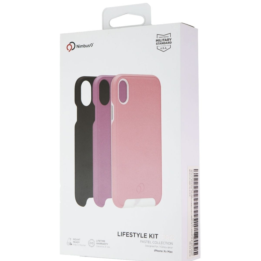 Nimbus9 LifeStyle Kit Pro Changeable Case for iPhone Xs Max - Pink/Purple/Black Image 1