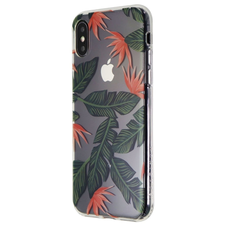 Platinum Hardshell Case for Apple iPhone X and XS Smartphones - Palm Trees/Clear Image 1