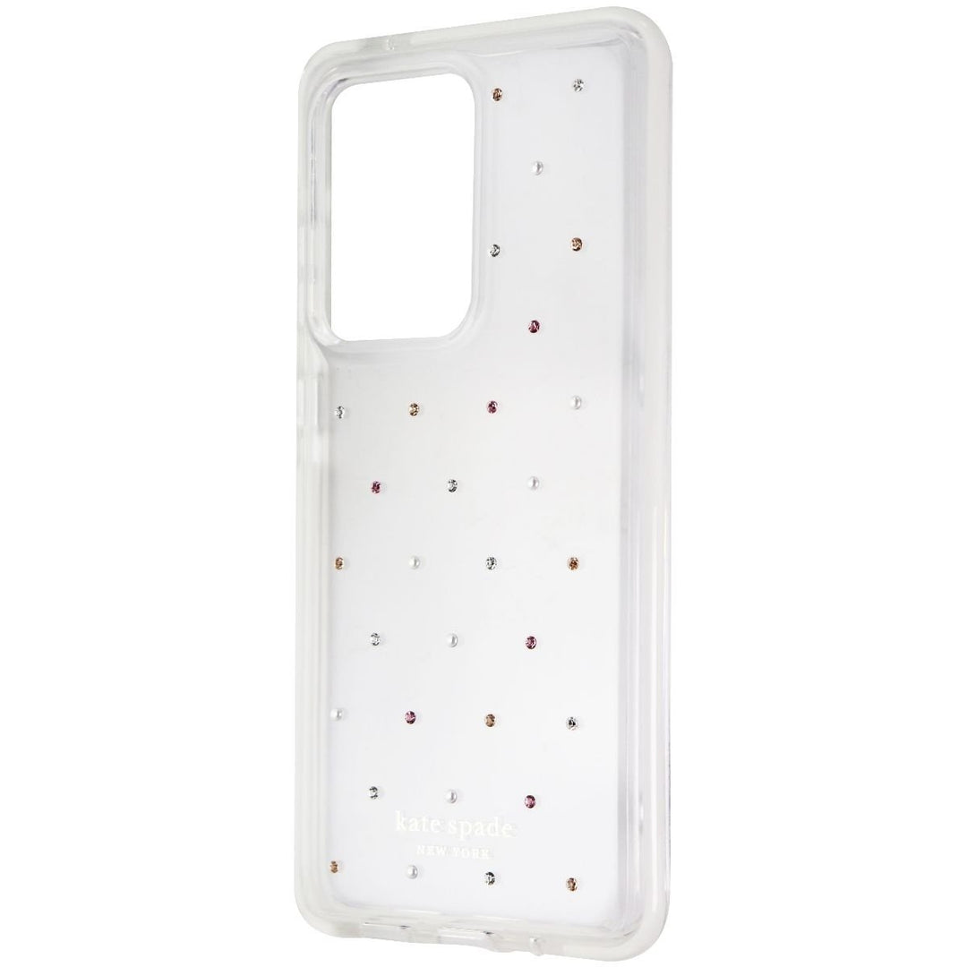 Kate Spade Defensive Hardshell Case for Galaxy S20 Ultra (Pin Dot Gems/Clear) Image 3