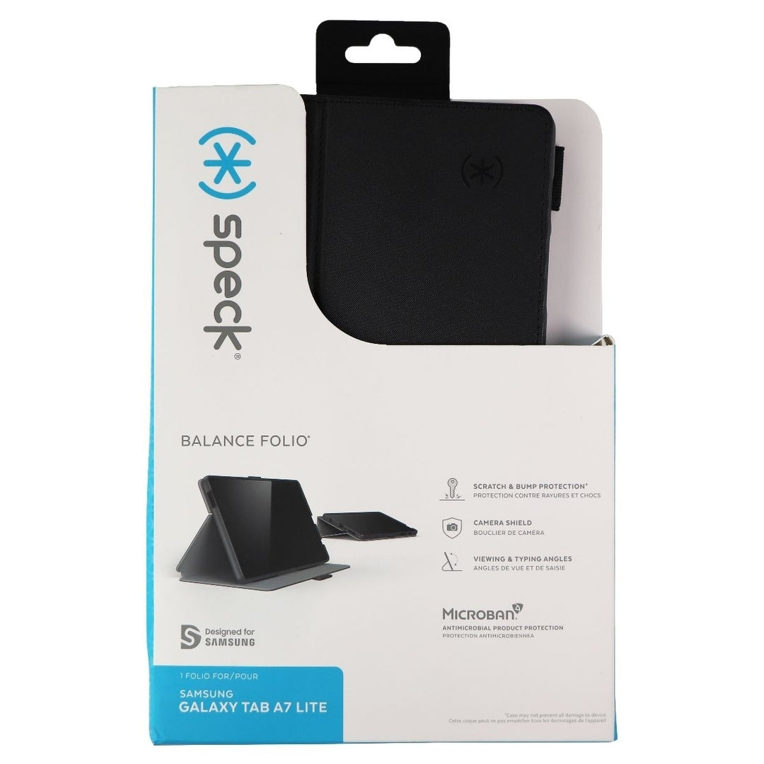 Speck Balance Folio Series Case for Samsung Galaxy Tab A7 Lite - Black Image 1