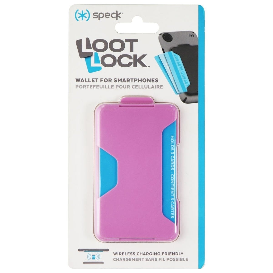 Speck Loot Lock Stick-On Wallet for Smartphones and More - Pink Image 1