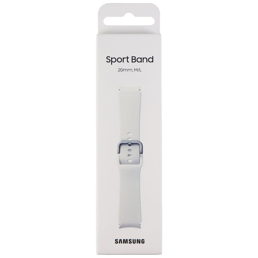 Samsung Sport Band for Galaxy Watch4 and Later - White (20mm) M/L Image 1