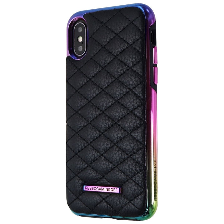 Rebecca Minkoff Quilted Oil Slick Case for Apple iPhone Xs / iPhone X - Black Image 1