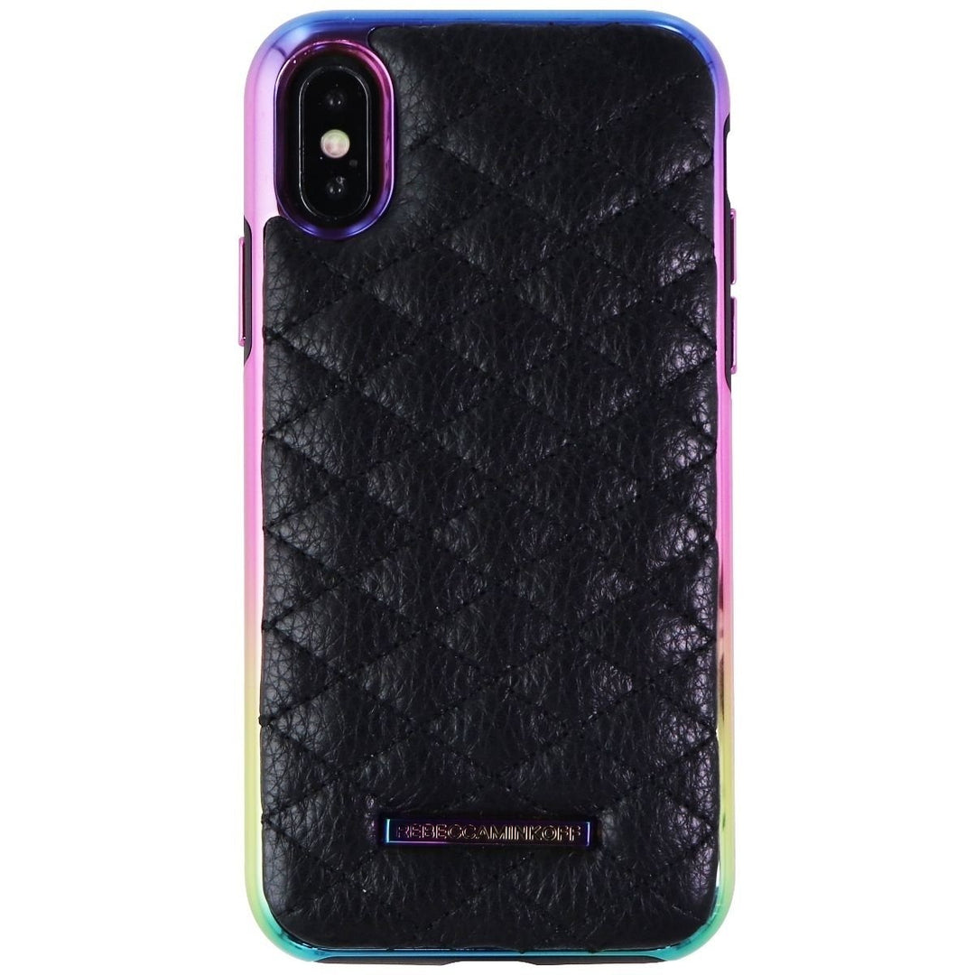 Rebecca Minkoff Quilted Oil Slick Case for Apple iPhone Xs / iPhone X - Black Image 2