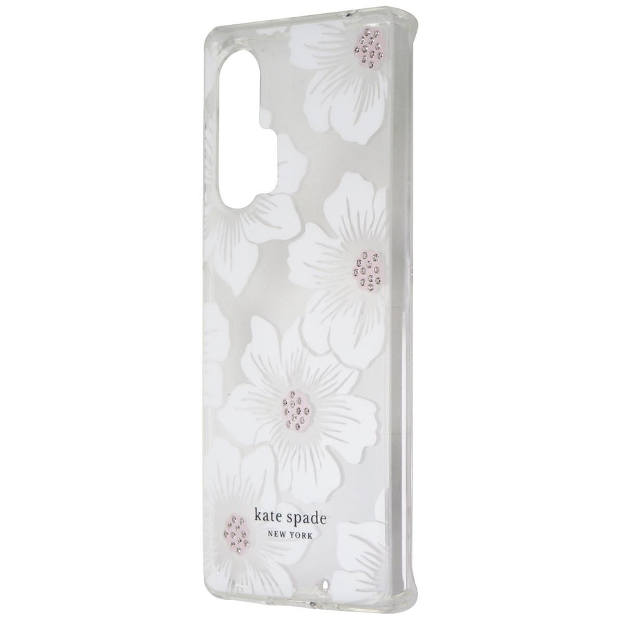 Kate Spade Hard Case for Motorola Edge+ (2020) - Hollyhock Floral Clear/Cream Image 1