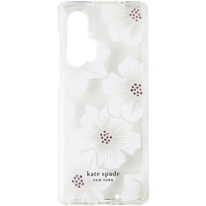 Kate Spade Hard Case for Motorola Edge+ (2020) - Hollyhock Floral Clear/Cream Image 2