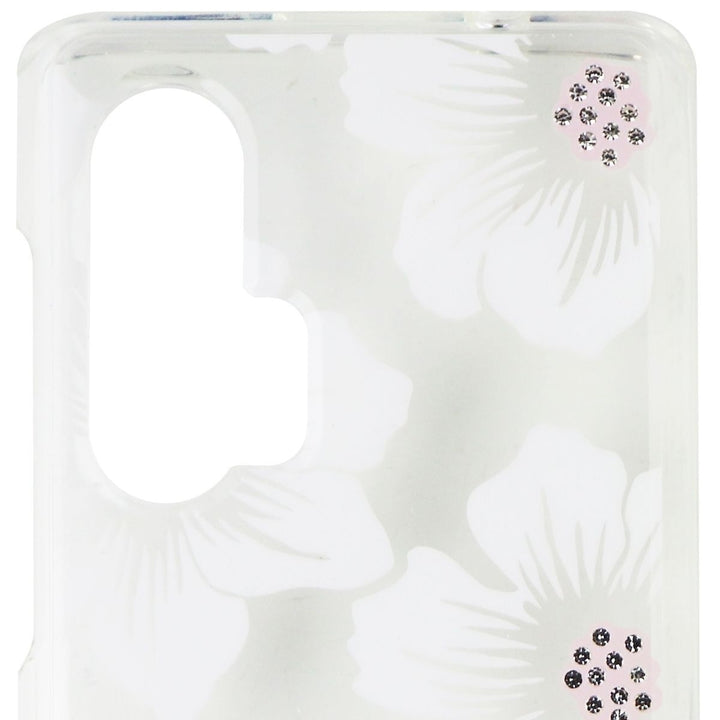 Kate Spade Hard Case for Motorola Edge+ (2020) - Hollyhock Floral Clear/Cream Image 3