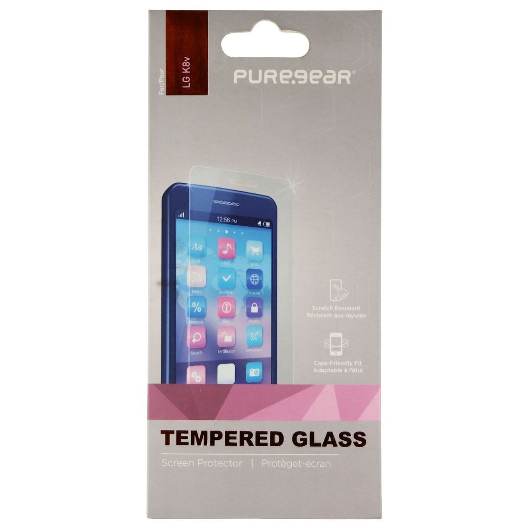 PureGear High Definition Tempered Glass for LG K8v - Clear Image 1