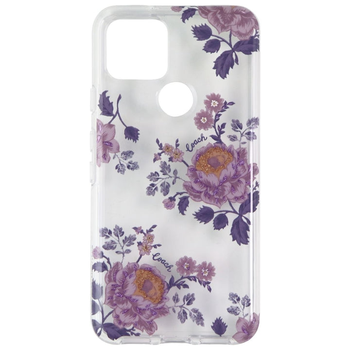 Coach Protective Hard Case for Google Pixel 5 - Moody Floral Clear Image 2