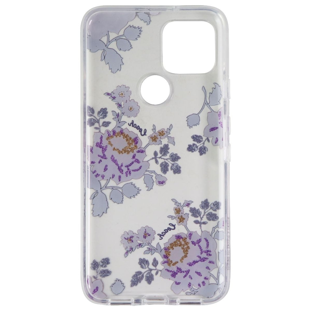 Coach Protective Hard Case for Google Pixel 5 - Moody Floral Clear Image 3