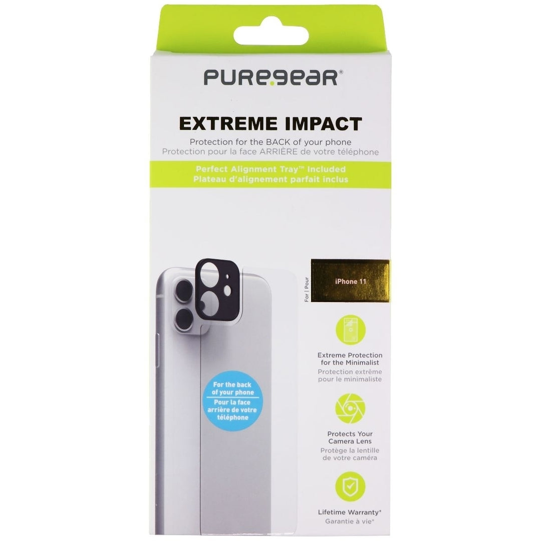 PureGear Extreme Impact Back Panel and Camera Protector for Apple iPhone 11 Image 1