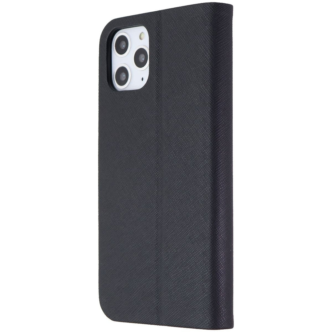 LAUT Prestige Folio Case for Apple iPhone 11 Pro - Black Saffiano Vegan Leather Image 1