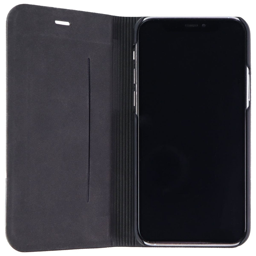 LAUT Prestige Folio Case for Apple iPhone 11 Pro - Black Saffiano Vegan Leather Image 2