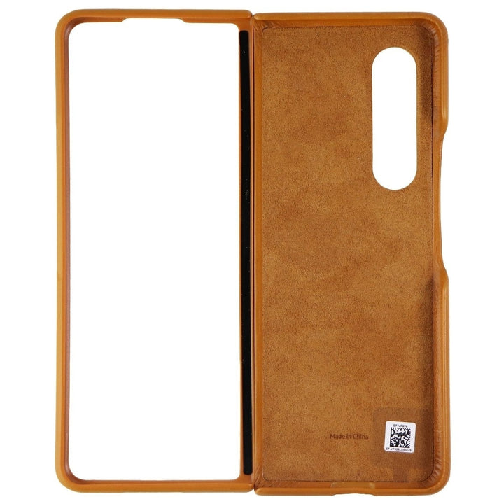 Samsung Leather Protective Cover for Galaxy Z Fold3 5G - Camel (EF-VF926LAEGUS) Image 3