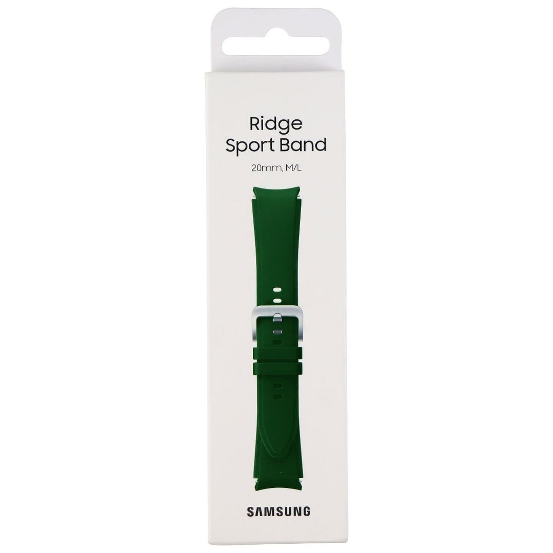 Samsung Ridge Sport Band for Galaxy Watch4 and Classic (20mm) Medium/Large - Green Image 1