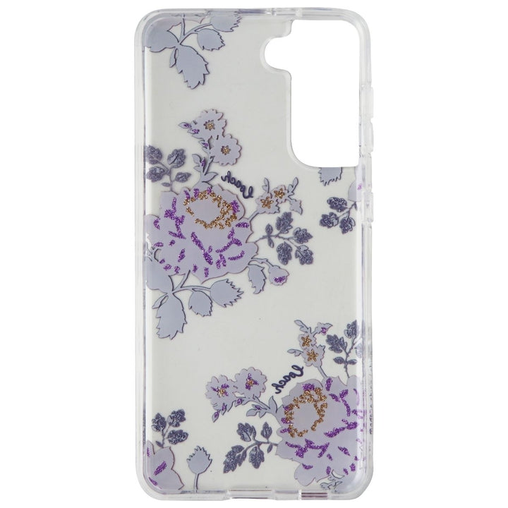 Coach Protective Case for Samsung S21 / S21 5G - Moody Floral Purple / Clear Image 3