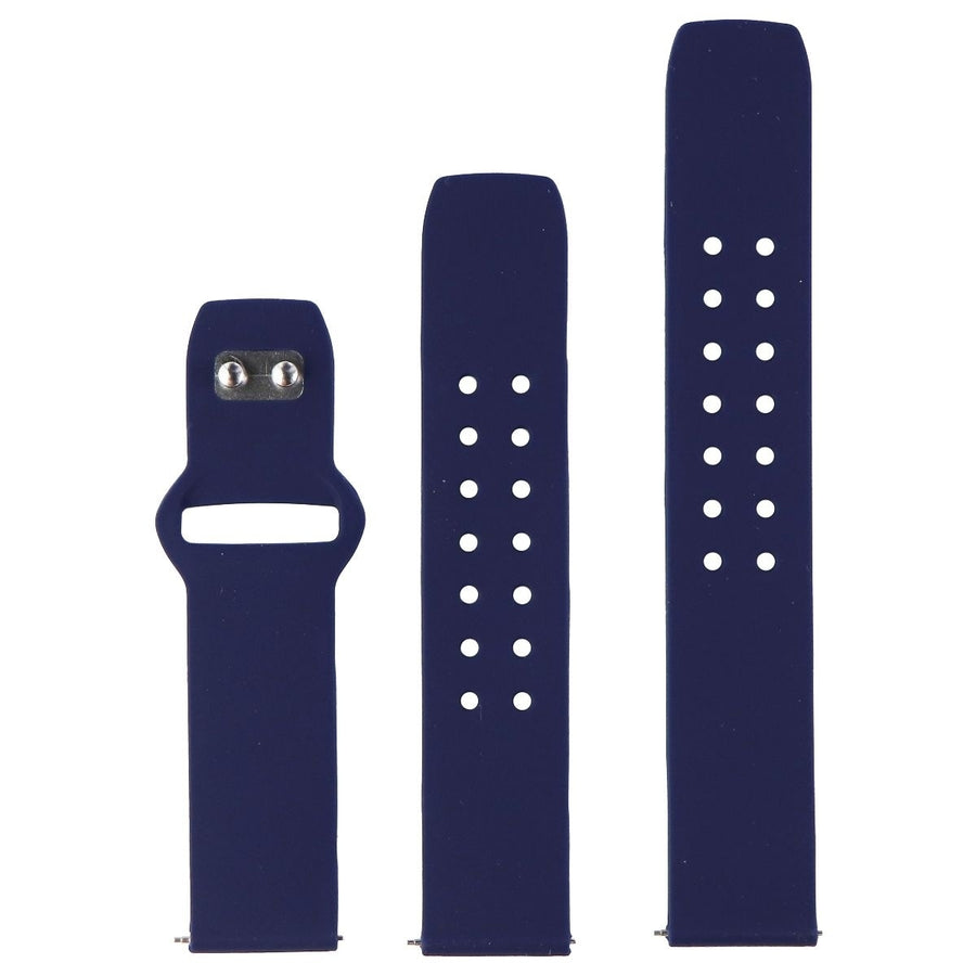 Affinity Bands (22mm) Watch Band for Smartwatches and More - Navy Blue Silicone Image 1