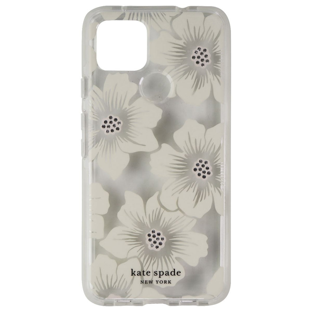 Kate Spade Defensive Hardshell Case for Google Pixel 4a (5G) - Hollyhock Floral Image 2