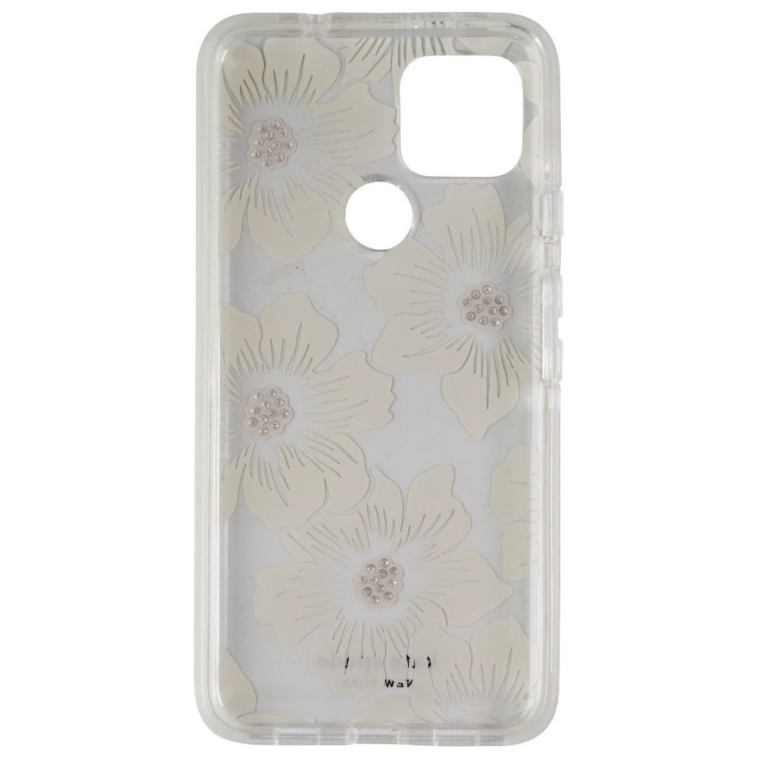 Kate Spade Defensive Hardshell Case for Google Pixel 4a (5G) - Hollyhock Floral Image 3